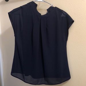 Navy blue blouse